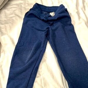 Blue cotton blend sweatpants